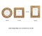Classic Gold 1920s Mini Frame Set/Set of 3/2.5x2.5 & 2.5x3.5 In | For Tabletop Display | Perfect for Home Decor, Wedding, Graduation, Or Milestone Photos